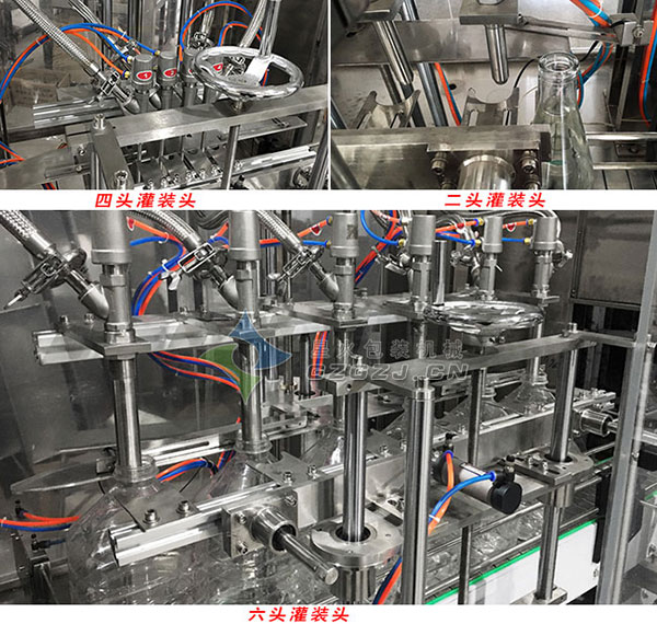 液体洗化用品灌装机不同灌装头数展示